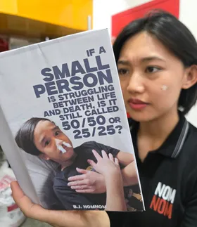 If A Small Person Is Struggling Between Life And Death Is It Still Called 50 50 Or 25 25