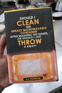 Should I Clean The Greasy Microwavable Container After Washing The Dishes Or Should I Just Throw It Away